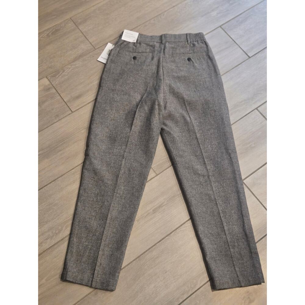 Goodfellow & Co Men's Pull-On Pleated Trousers Size: XS Color: Grey Tweed - Picture 3 of 10